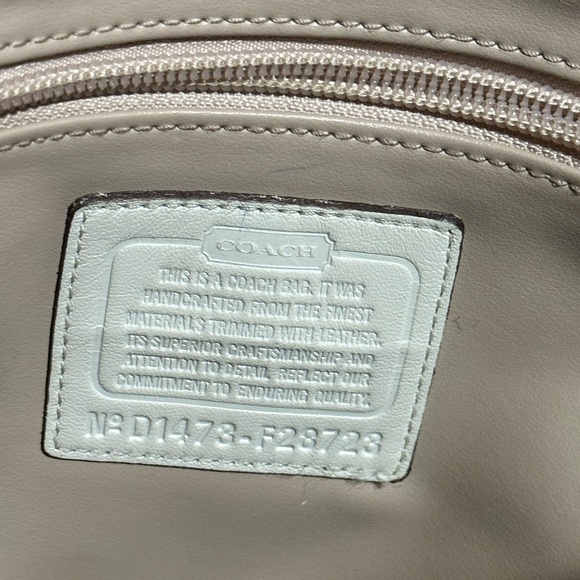 Coach Off-White Charlie Python Handbag in excellent pre-owned condition. - Picture 13 of 13